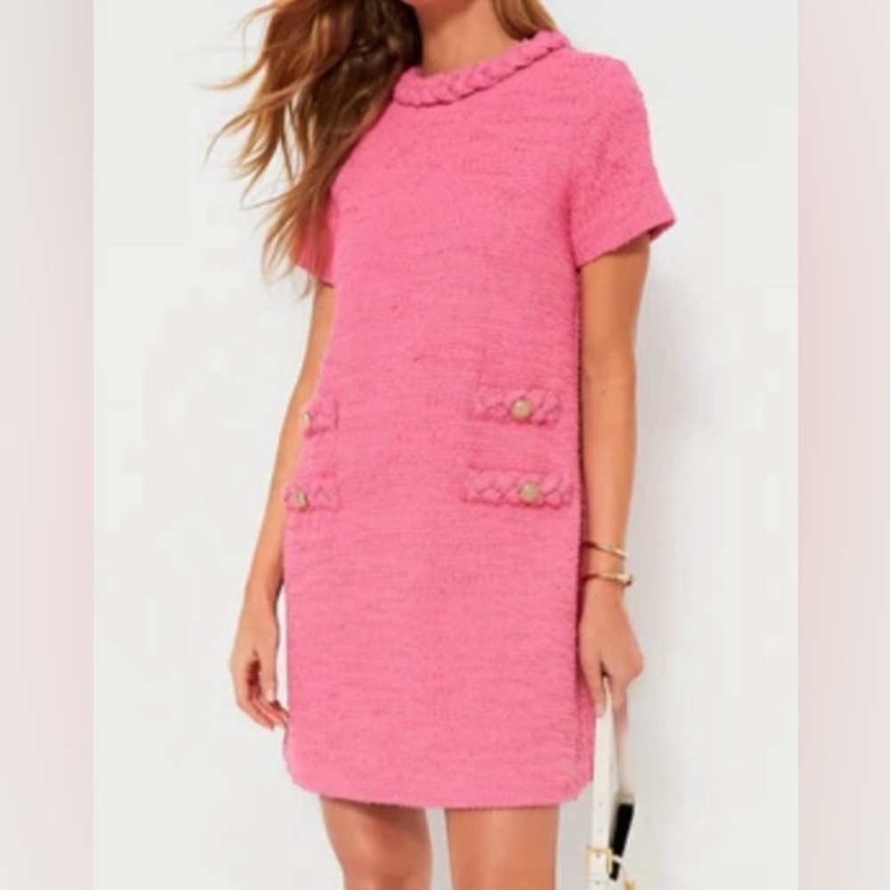 Hot Pink Tweed Jackie Dress New with Tags!
